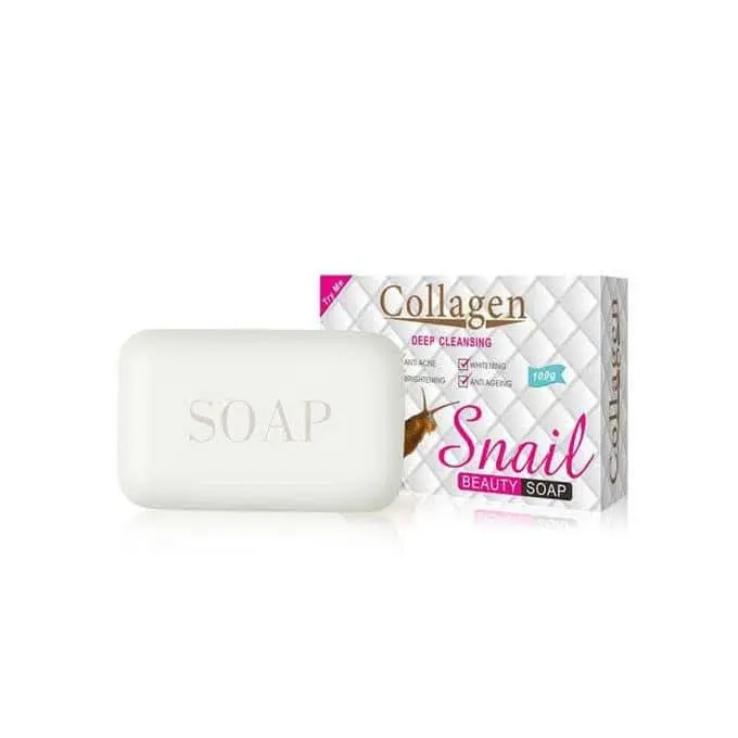 Sabão Acne Collagen Snail Beauty – Clareamento e Rejuvenescimento