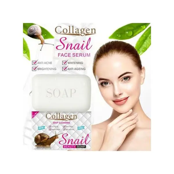 Sabão Acne Collagen Snail Beauty – Clareamento e Rejuvenescimento