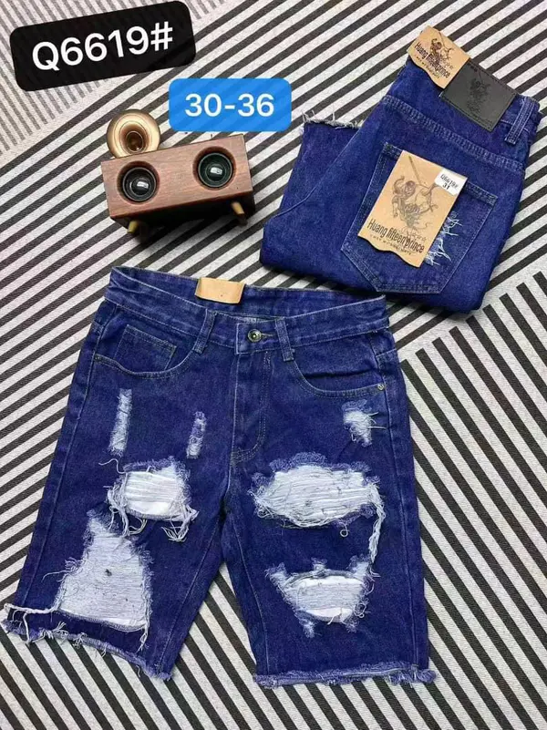 Calção Calções Jeans Destroyed Premium – Vários Modelos de  Bermuda