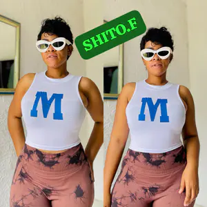 Top Cropped Letra M (3 unidades) 