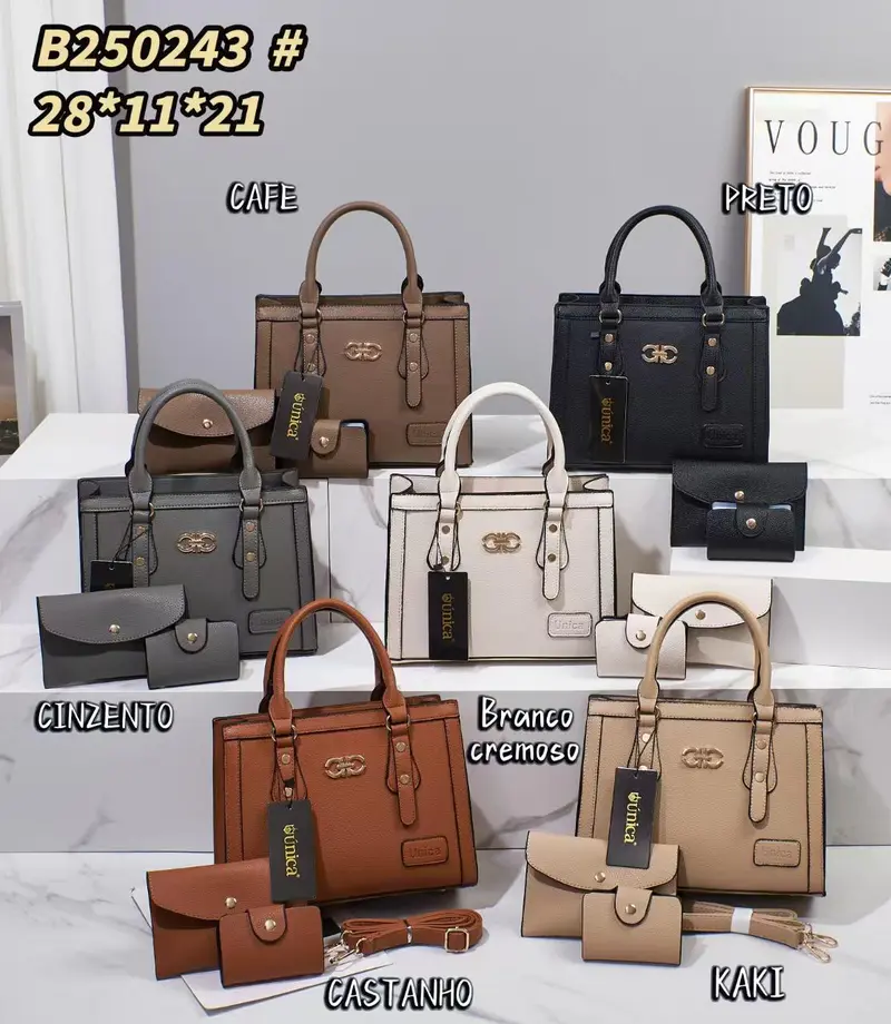 Bolsa aa Elegance 3 em 1 Preto 