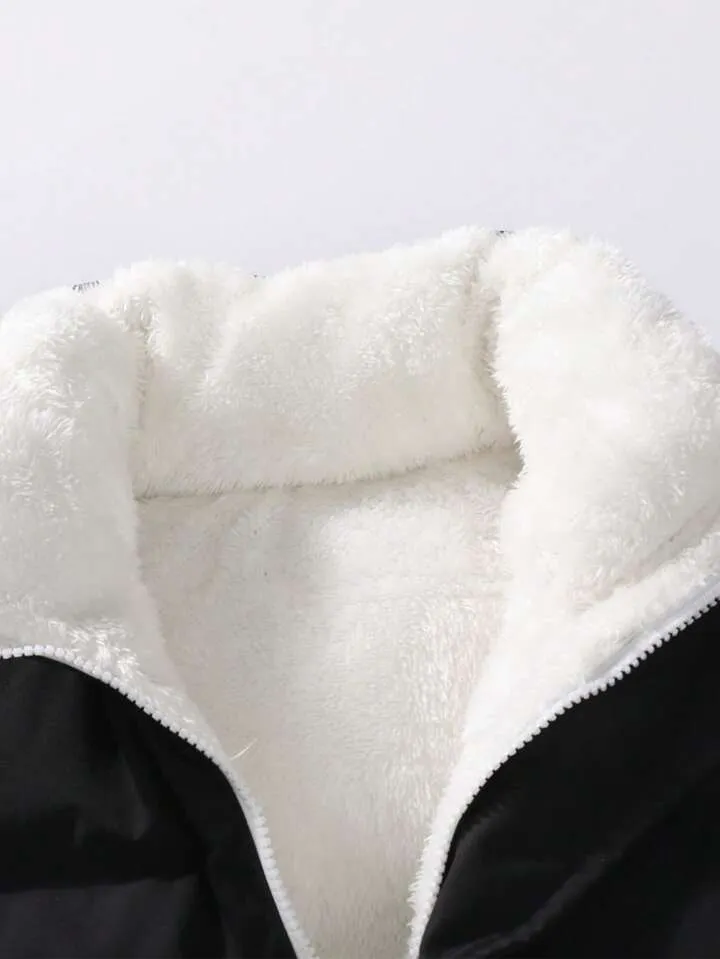 Colete Acolchoado com Forro de Pelúcia para Homem