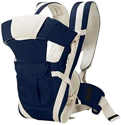 Mochila Porta-Bebê Confortável Azul-Marinho