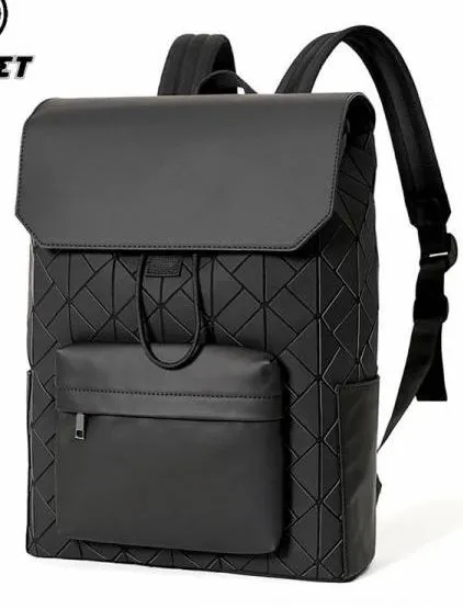 Mochila Geométrica Luminos · Preto