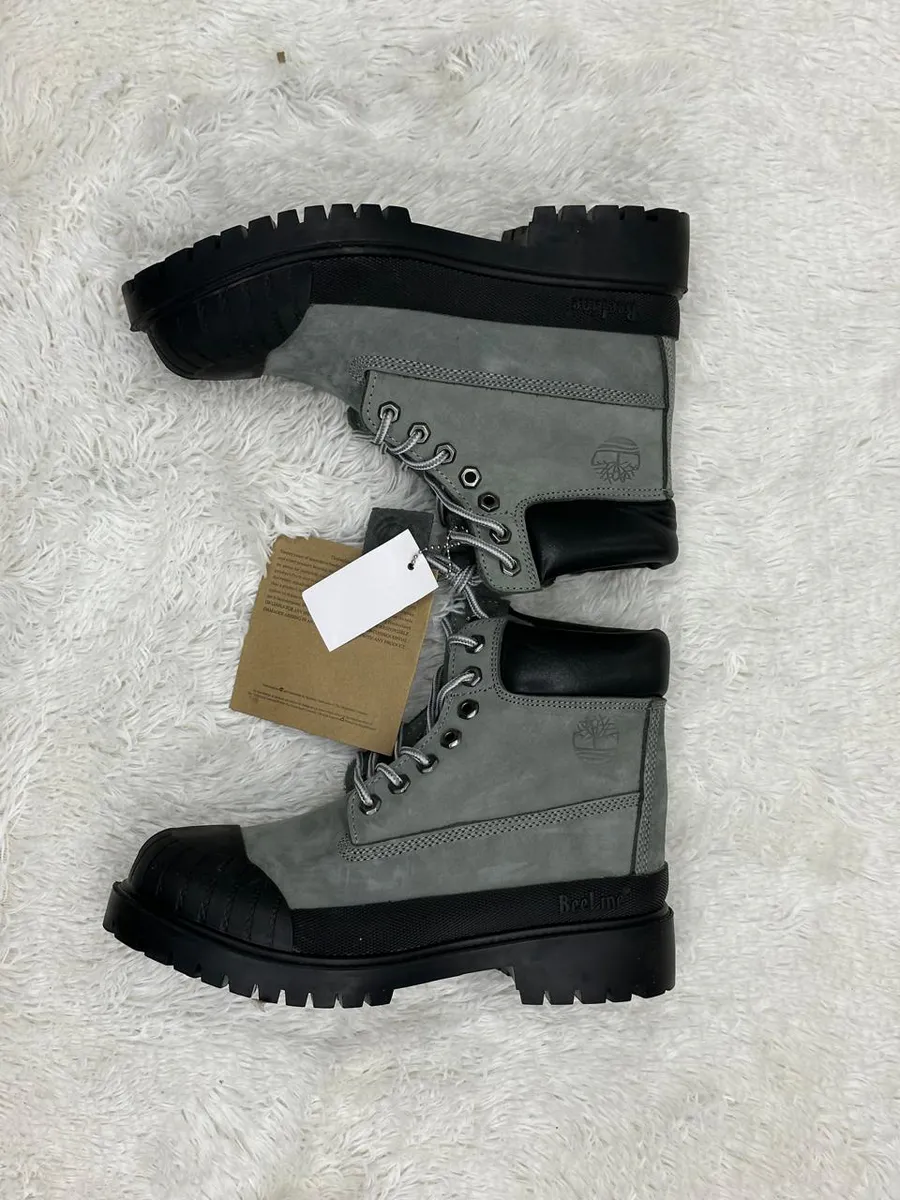 Bota Timberland® Bee Line Cano 6 Polegadas com Biqueira de Borracha · Preto / Cinzento