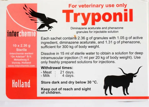 Tryponil Diaceturate 10 x 23,6GR