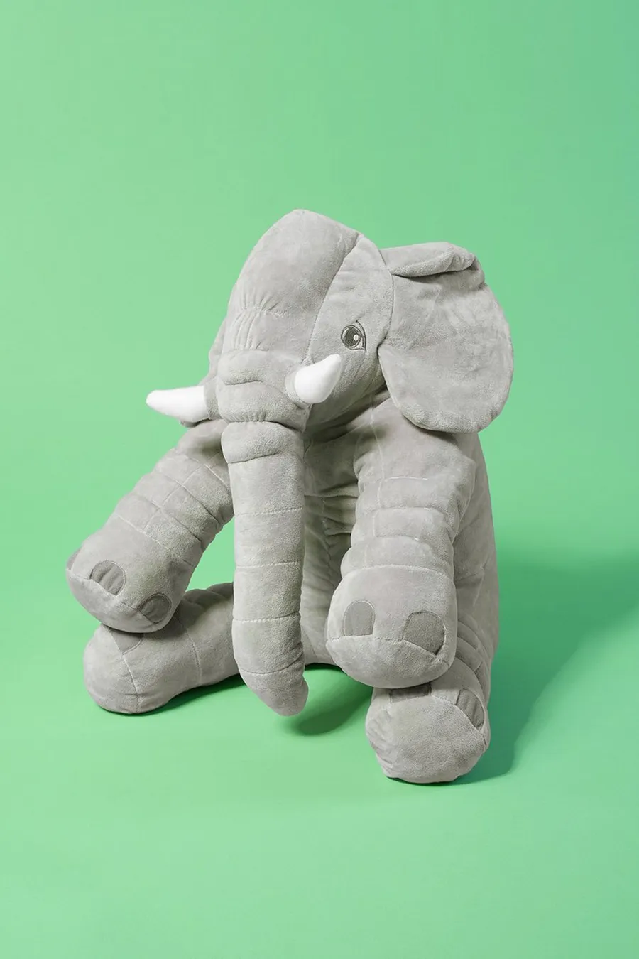 Peluche Ellie em poliéster · Bebé · Cinzento