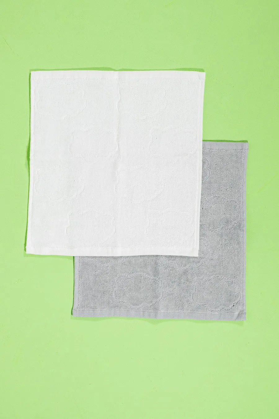 Peça Face Cloths pack de 2 em algodão · Bebé · Cinzento