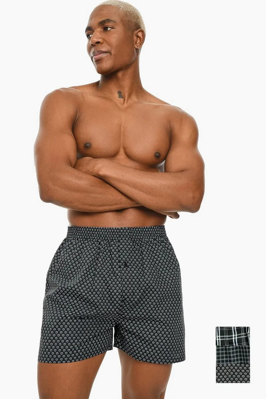 Boxers pack de 3 · Homem · Preto · Modelo 3