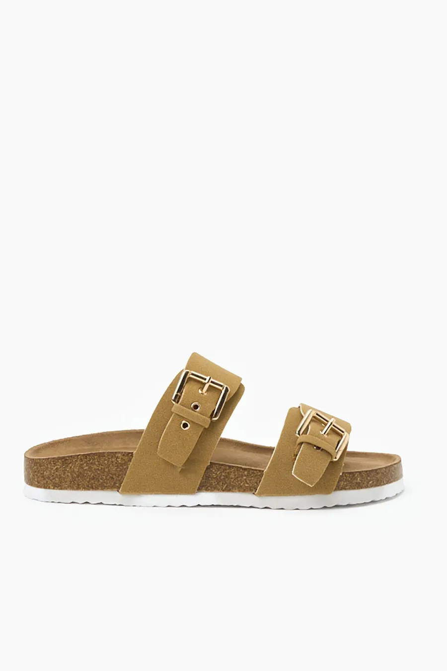 Chinelos Double Buckle em poliuretano · Criança · Dourado