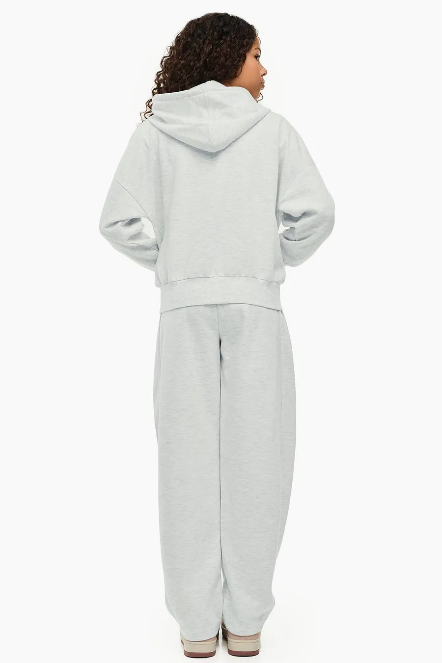 Peça Barrel Sweatpants em poliéster · Menina · Cinzento