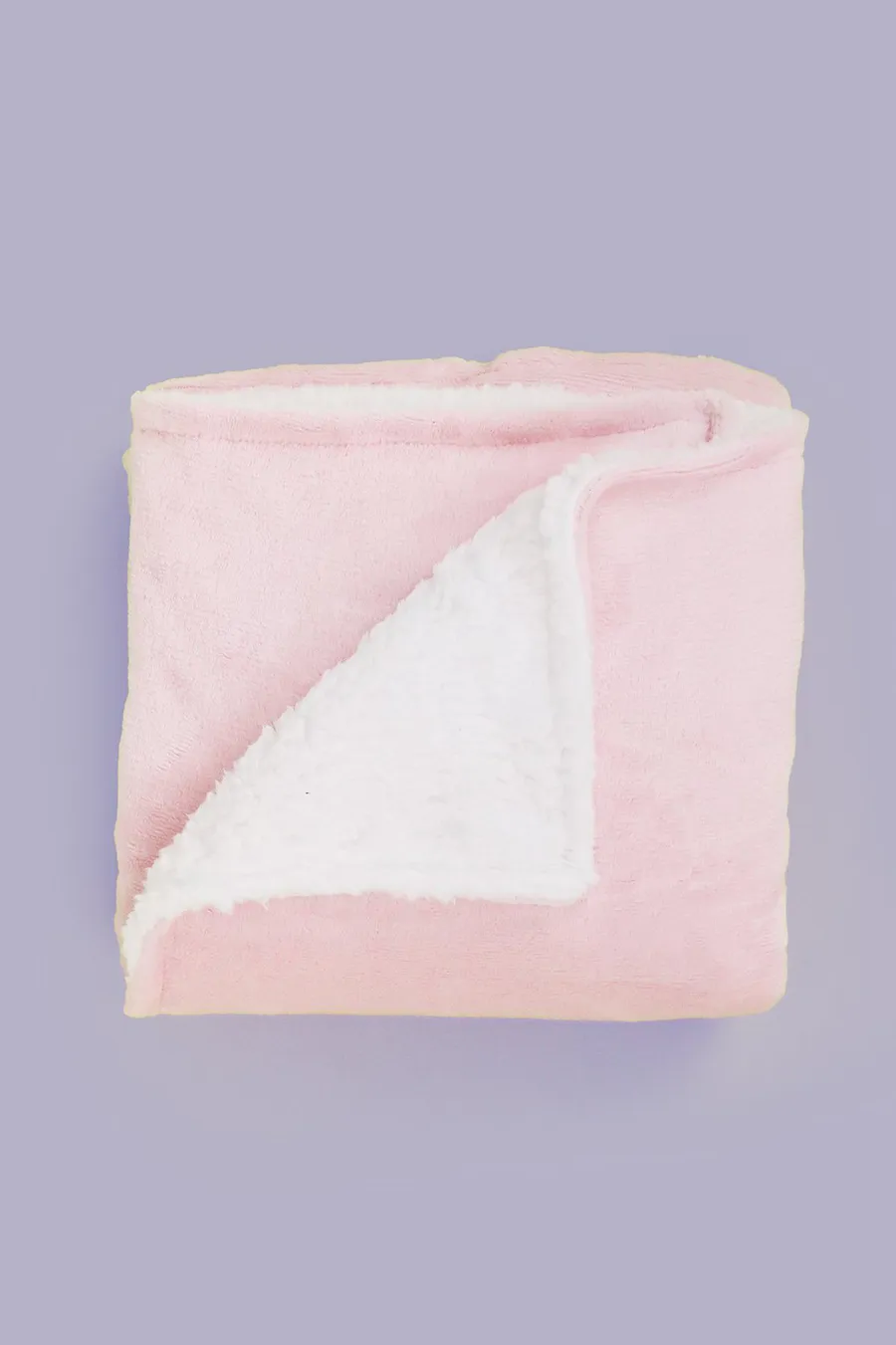 Manta Sherpa em poliéster · Bebé · Rosa Bebe