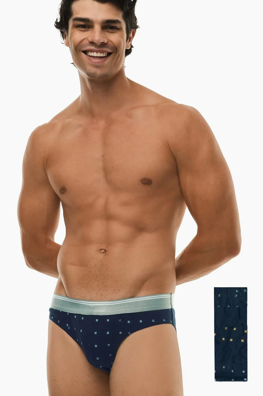 Peça Tangas pack de 5 em algodão · Homem · Azul