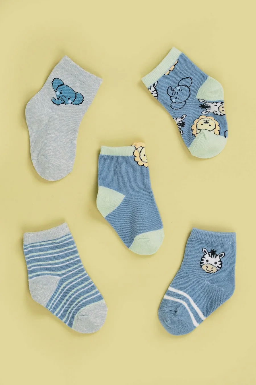Meias pack de 5 · Bebé · Azul