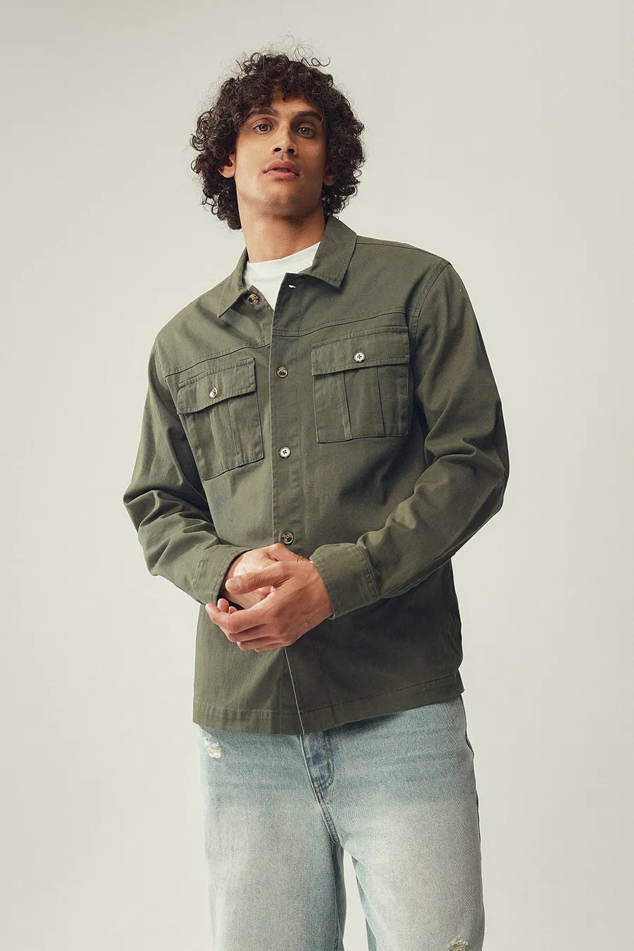 Sobrecamisa · Homem · Verde Oliveira