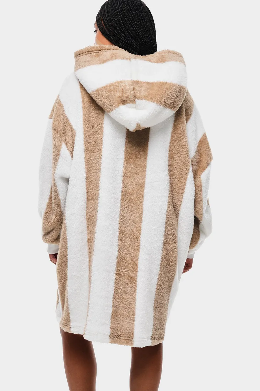Peça às riscas Snoodie · Senhora