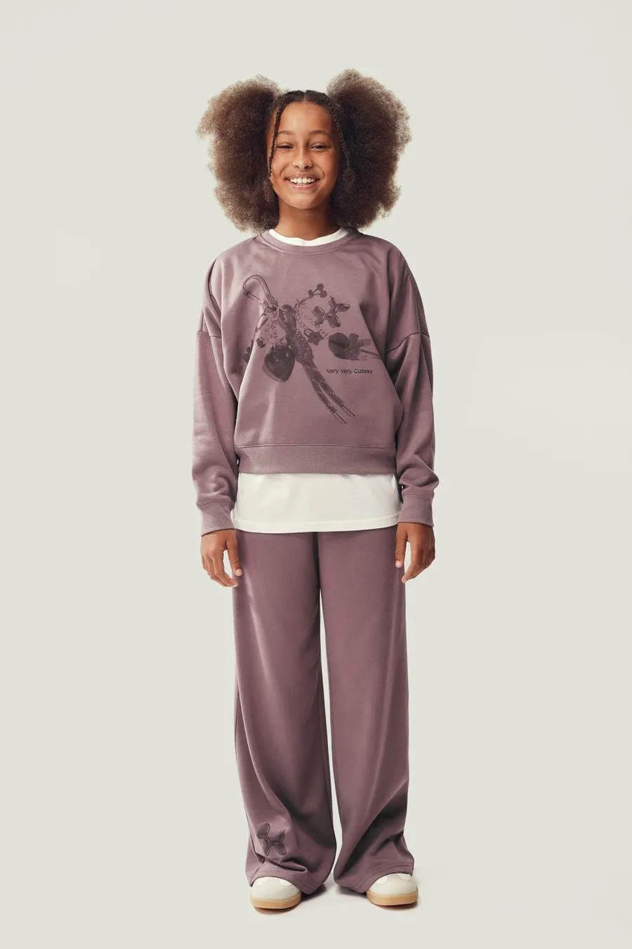 Peça Sweatpants em poliéster · Menina · Roxo