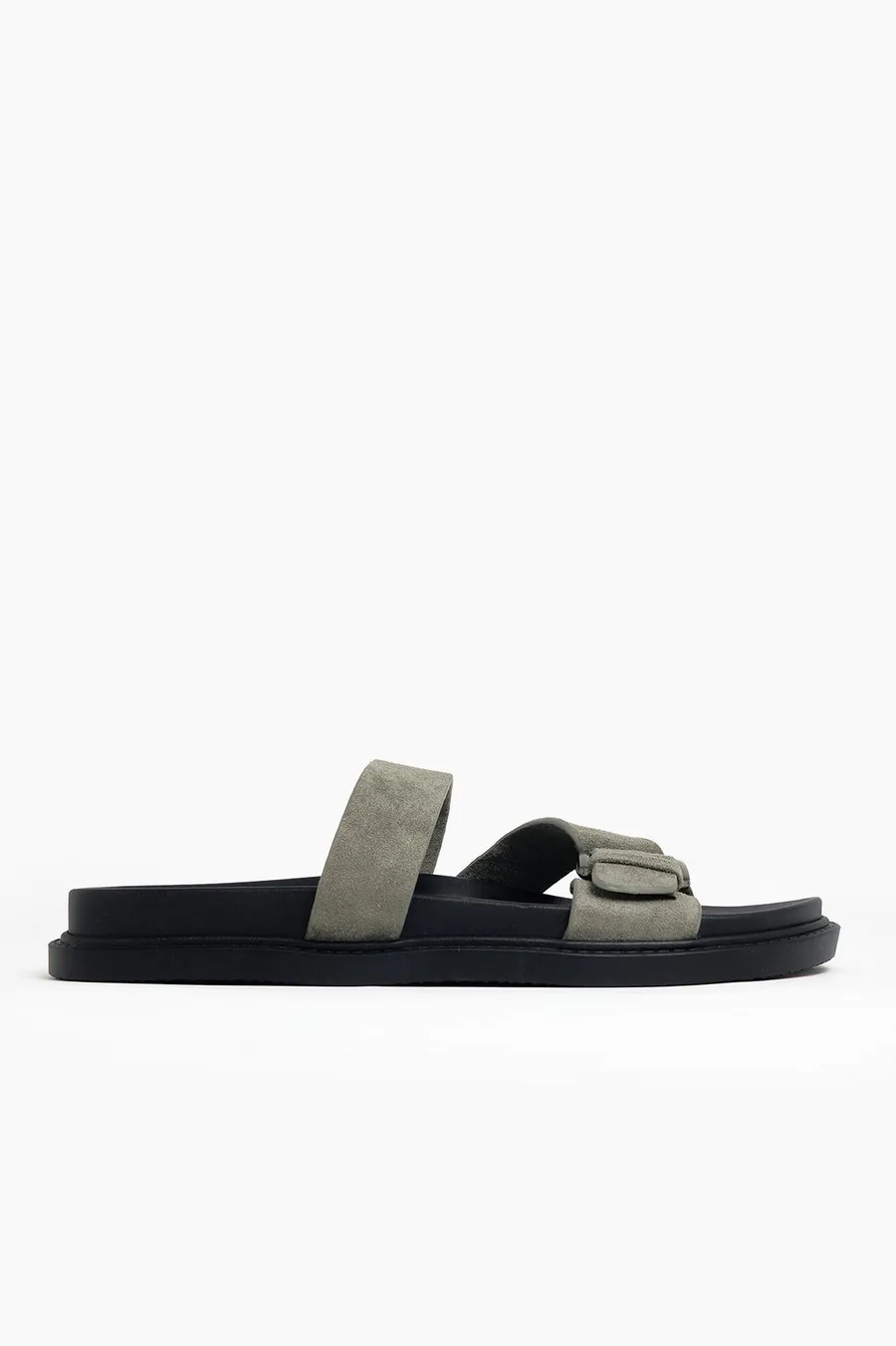 Sandálias com velcro Buckle em poliéster · Senhora · Cinzento