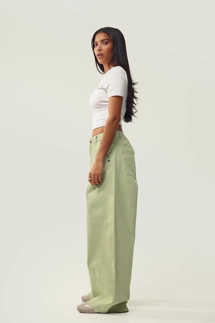 Calças de ganga Baggy · Senhora