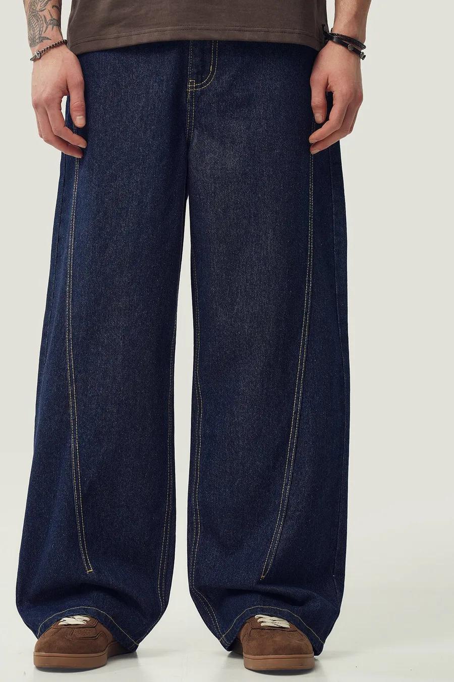 Calças de ganga Rigid Baggy · Homem