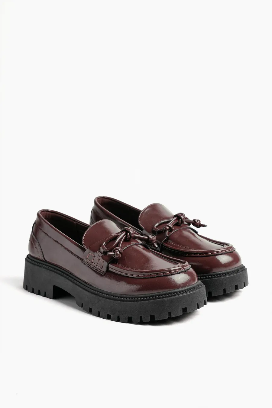 Mocassins em poliuretano · Senhora · Castanho · Modelo 2