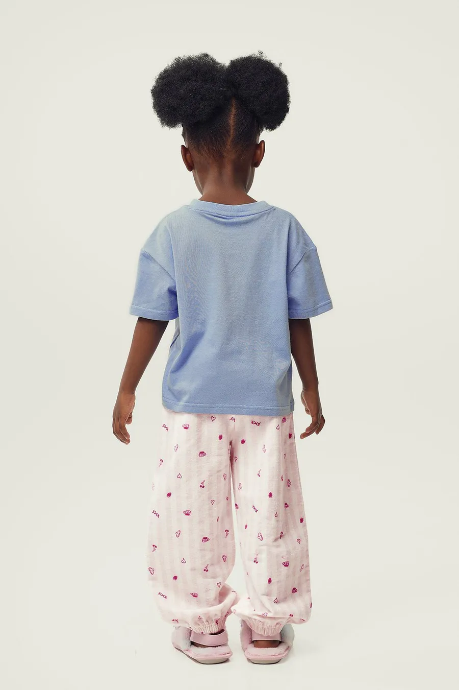 Pijama em algodão · Menina · Azul