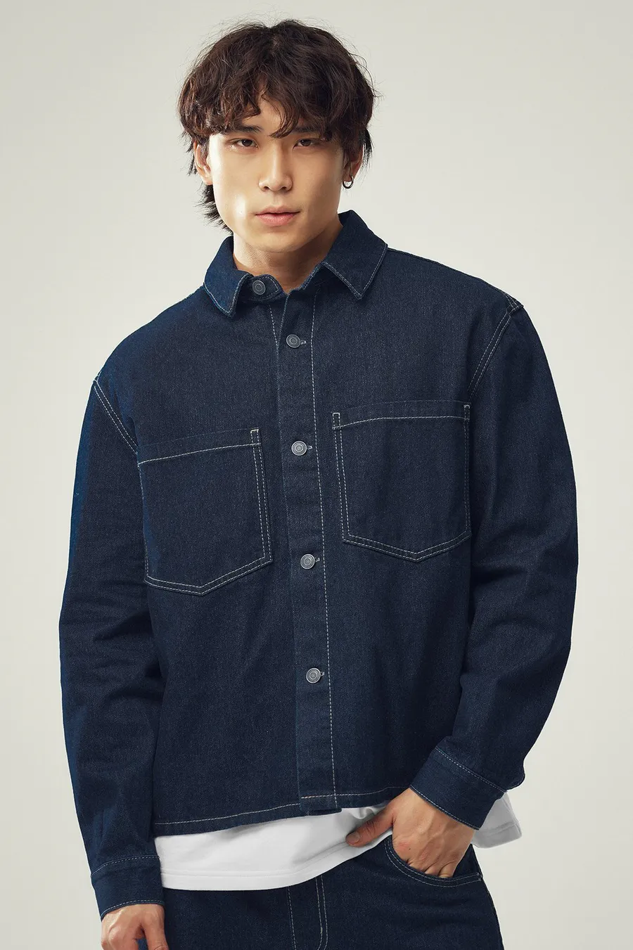 Peça Overshirt · Homem