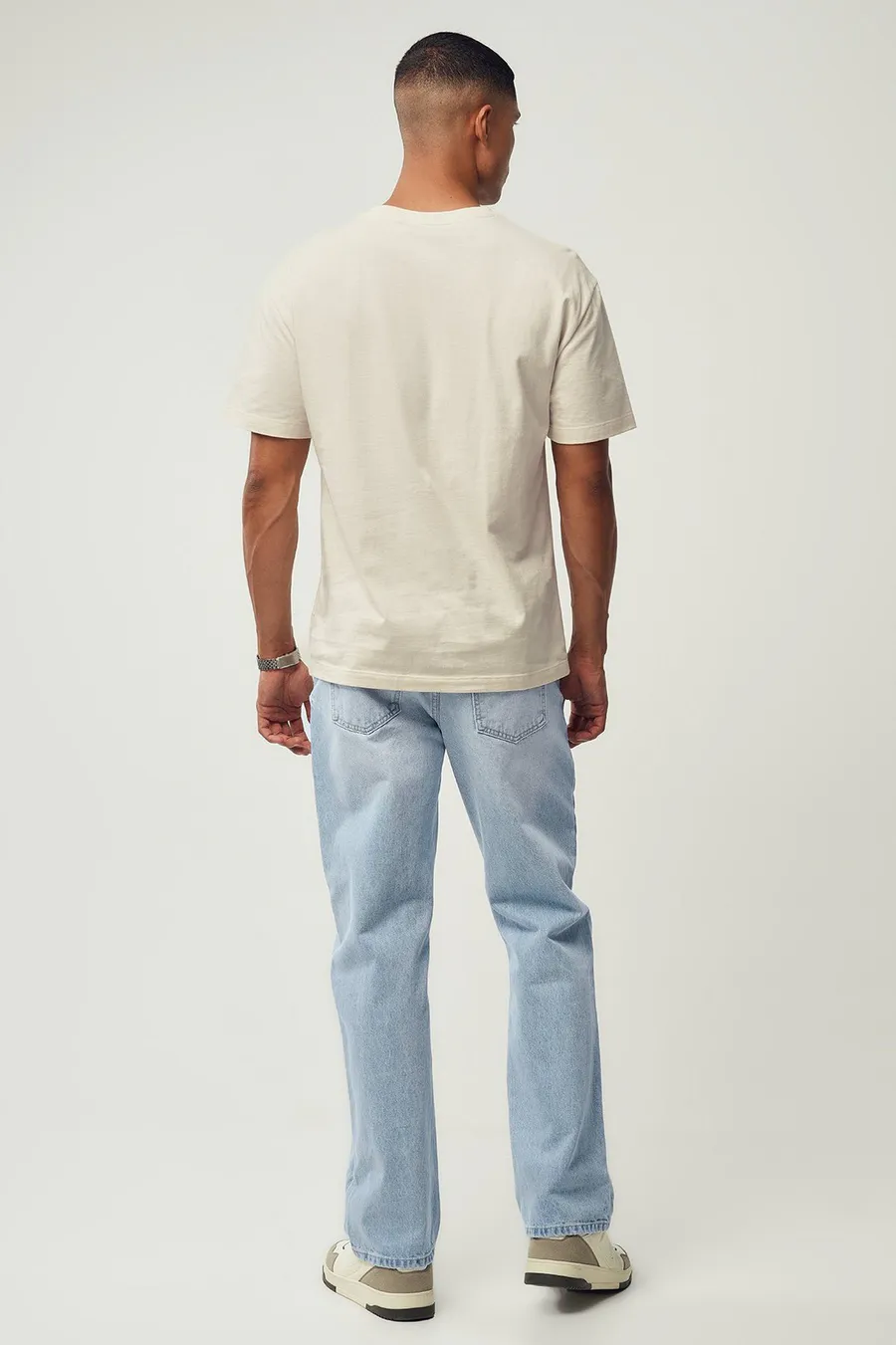Calças de ganga recto Rigid · Homem · Azul