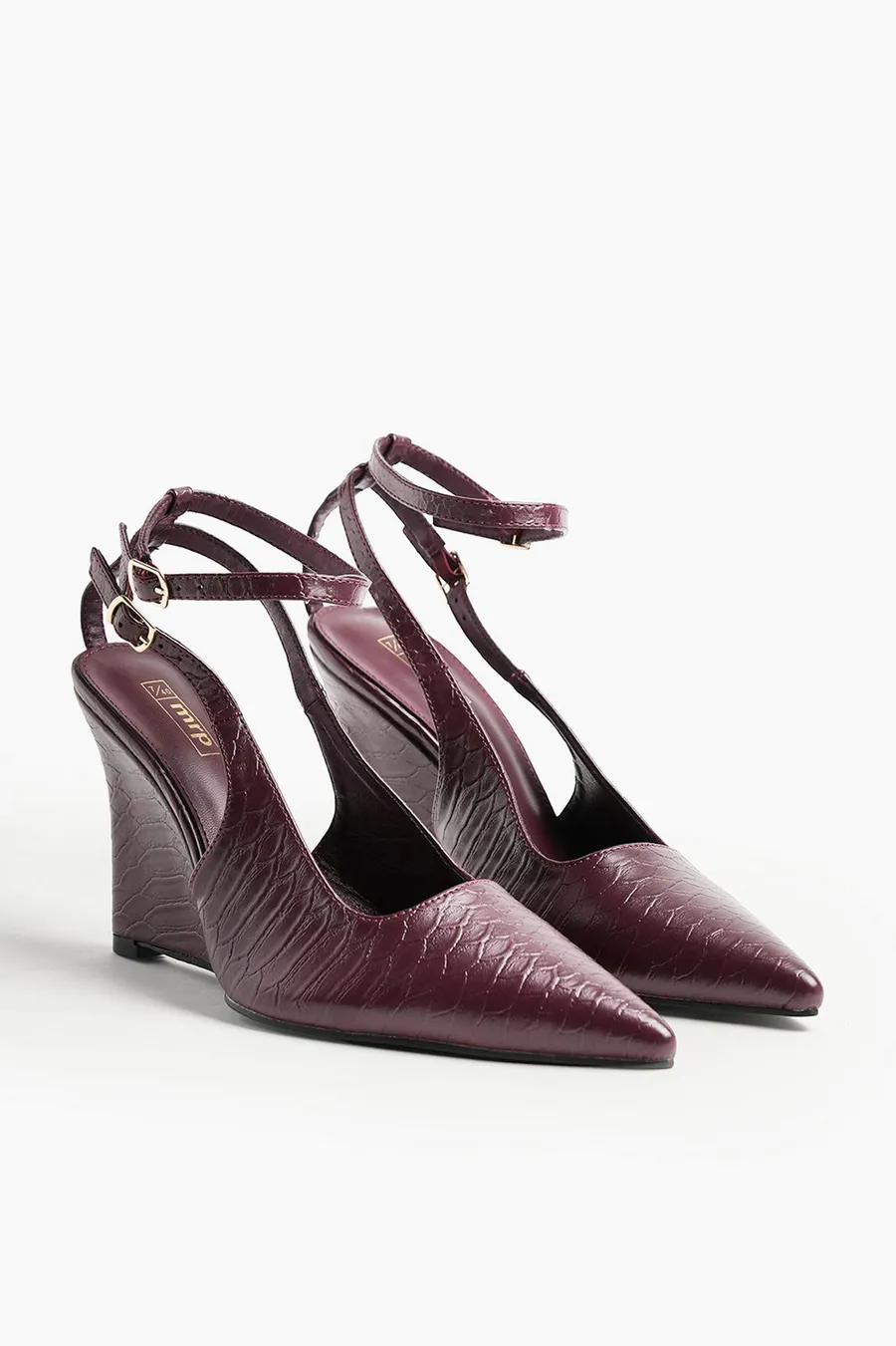 Sapatos de salto Snakeskin Court · Senhora