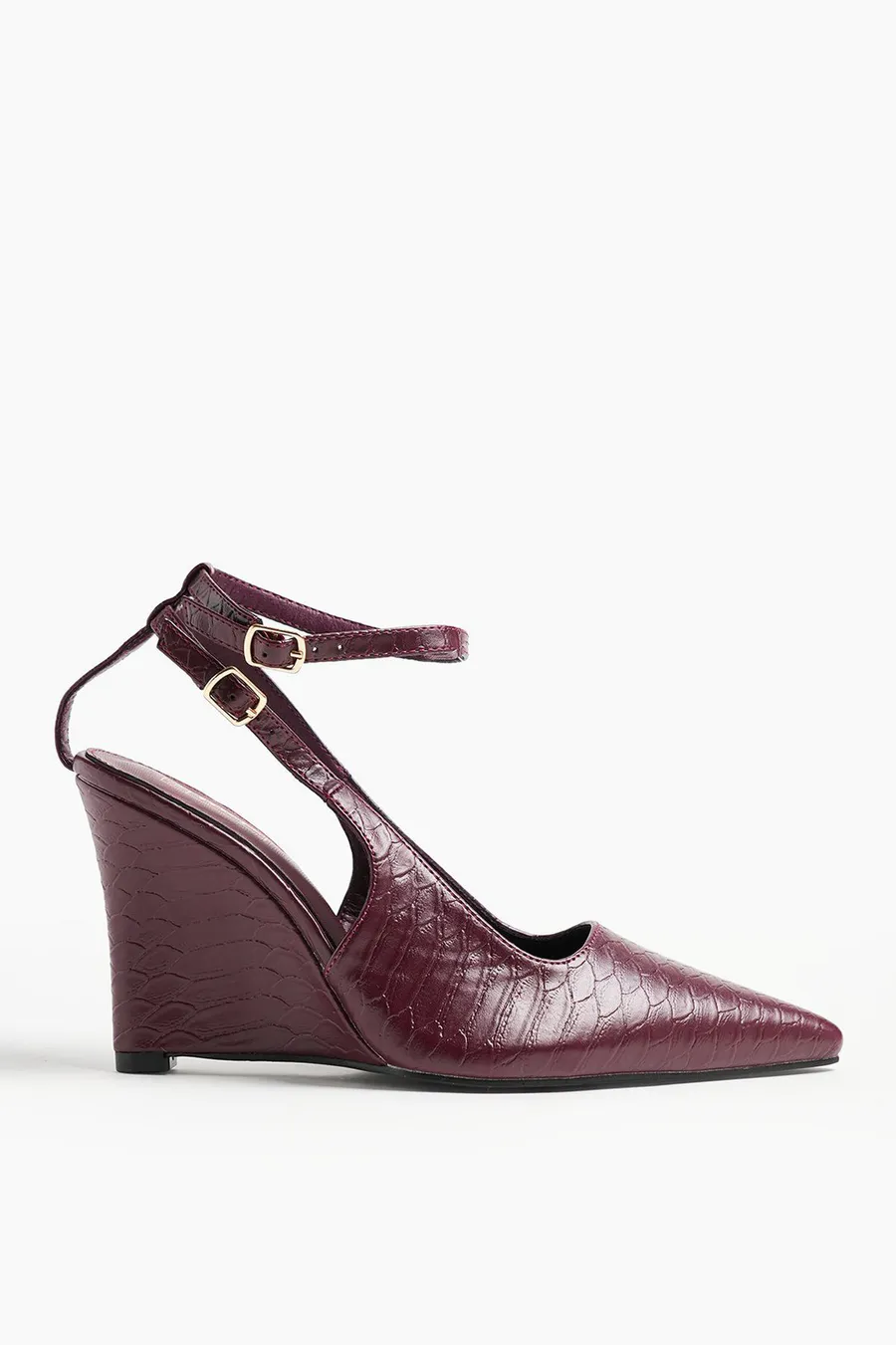 Sapatos de salto Snakeskin Court · Senhora