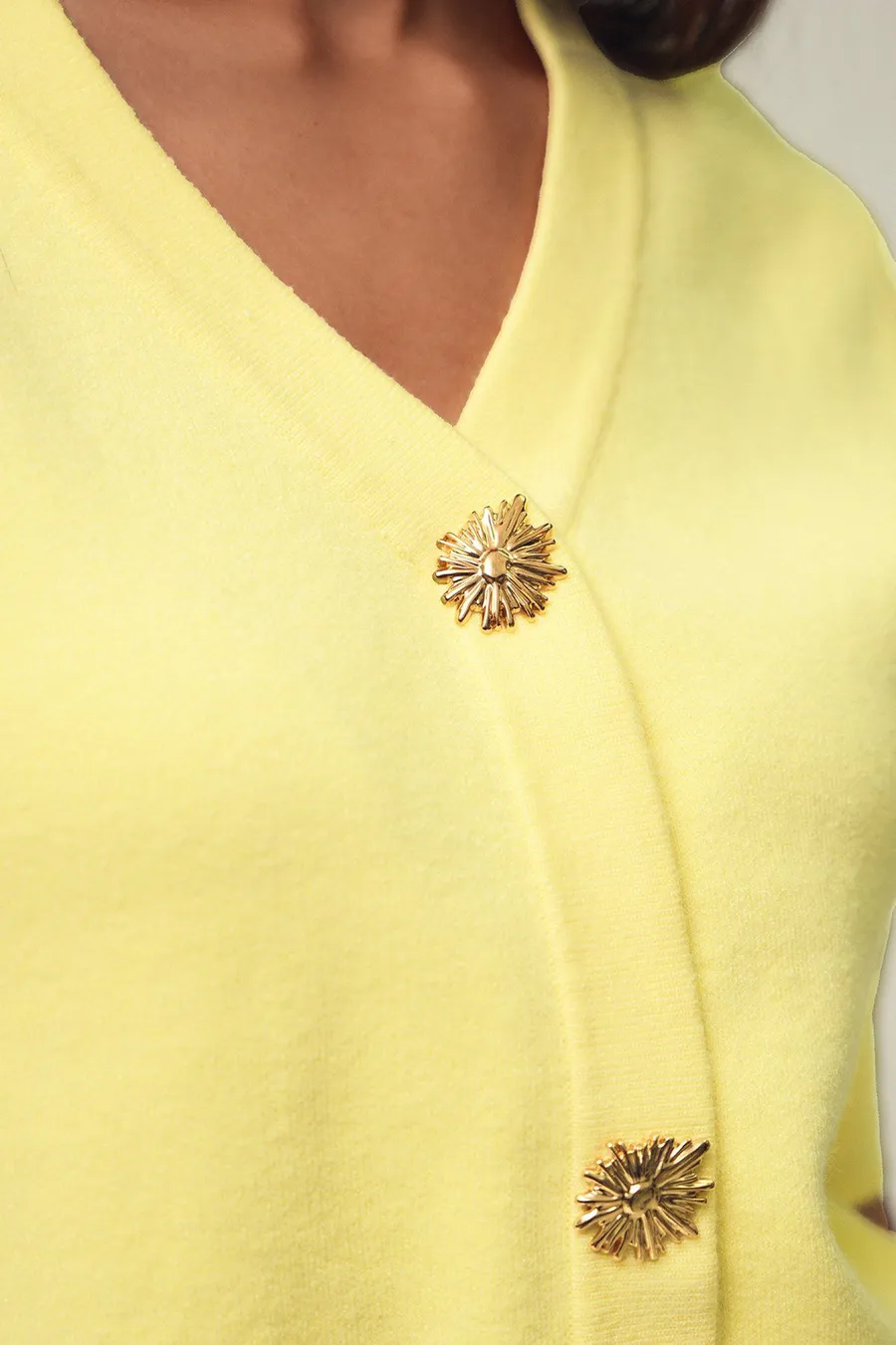 Casaco de malha · Senhora · Amarelo