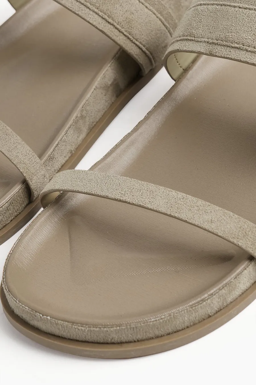 Sandálias com velcro camurça Buckle · Senhora