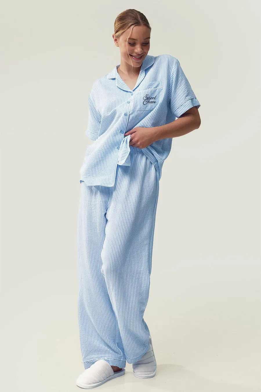 Pijama às riscas · Senhora