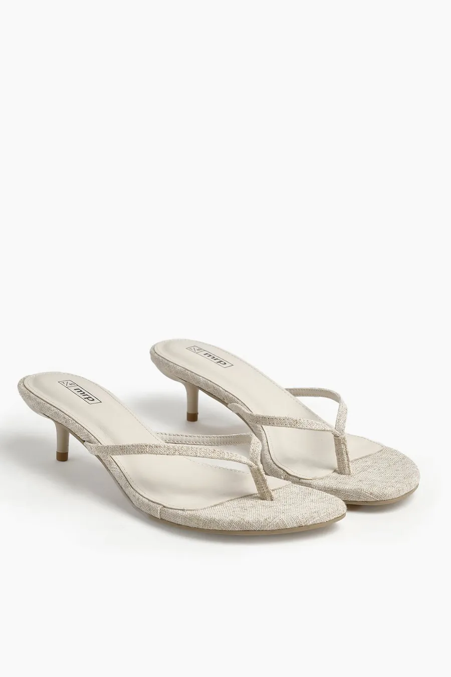 Sapatos de salto Thong Kitten · Senhora · Branco Sujo