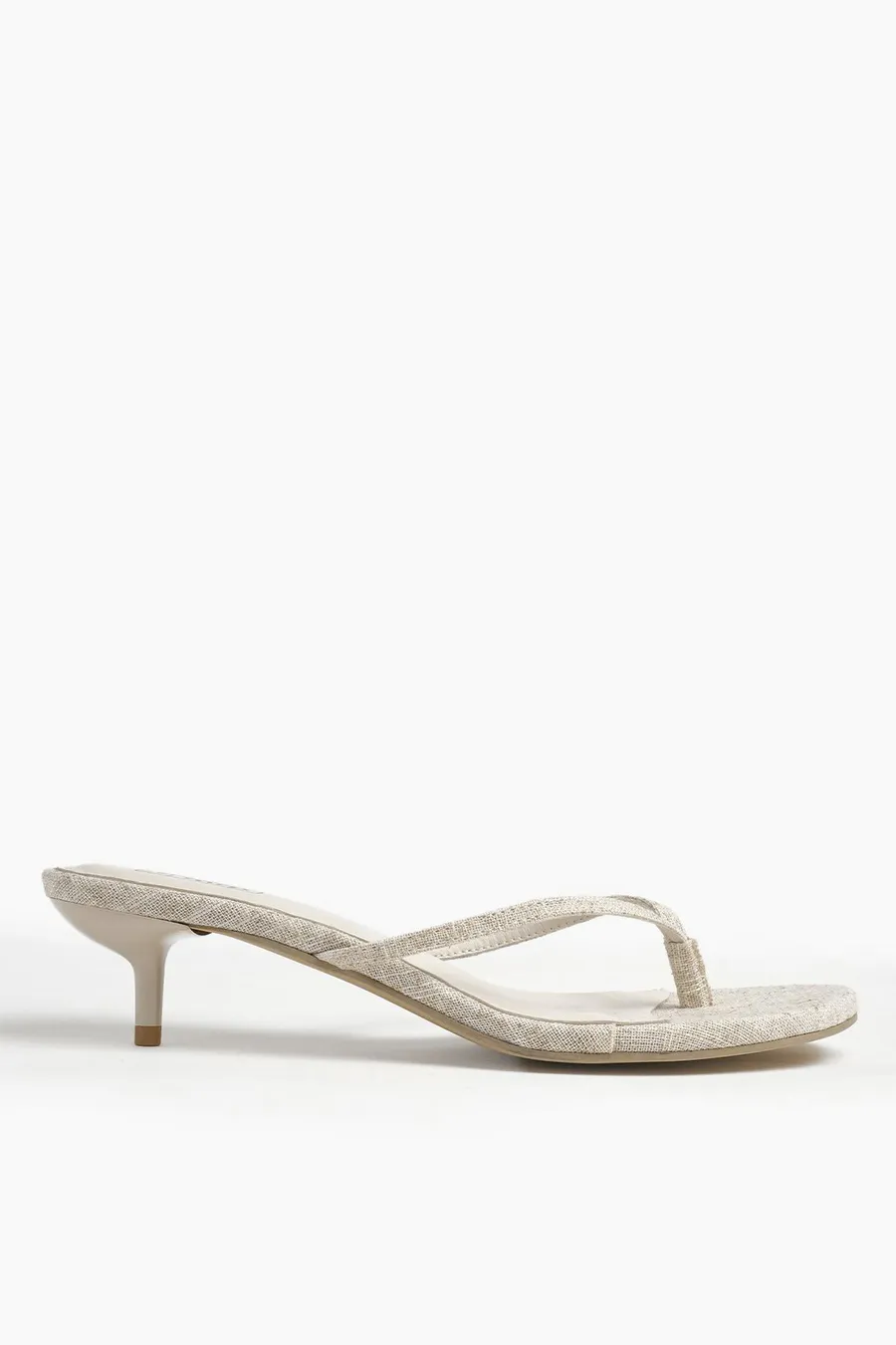 Sapatos de salto Thong Kitten · Senhora · Branco Sujo