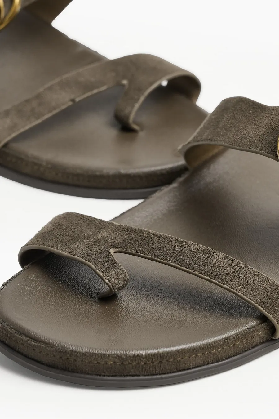 Chinelos Thong em poliéster · Senhora · Castanho