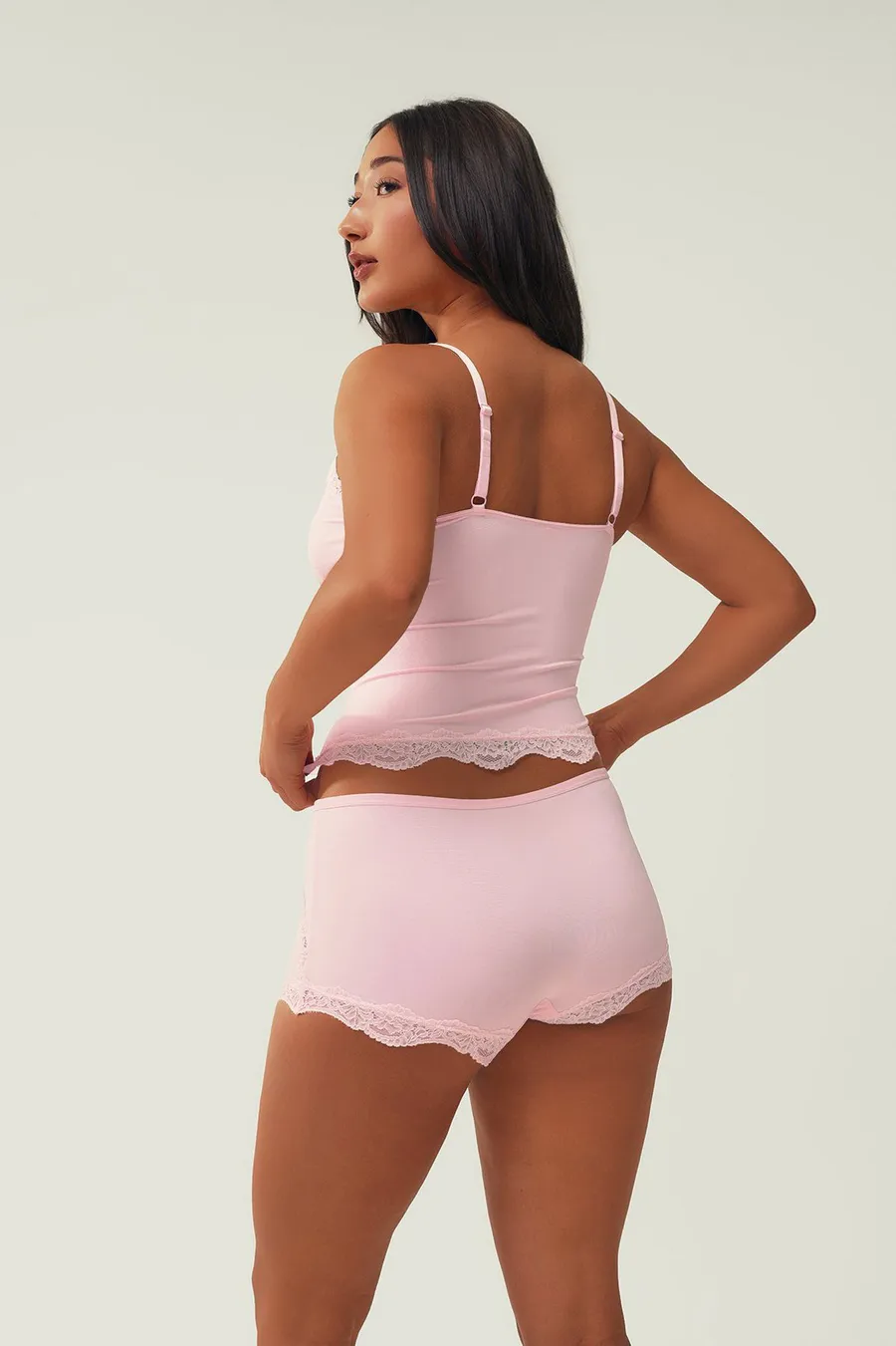 Top de alças Boyleg · Senhora · Rosa Bebe