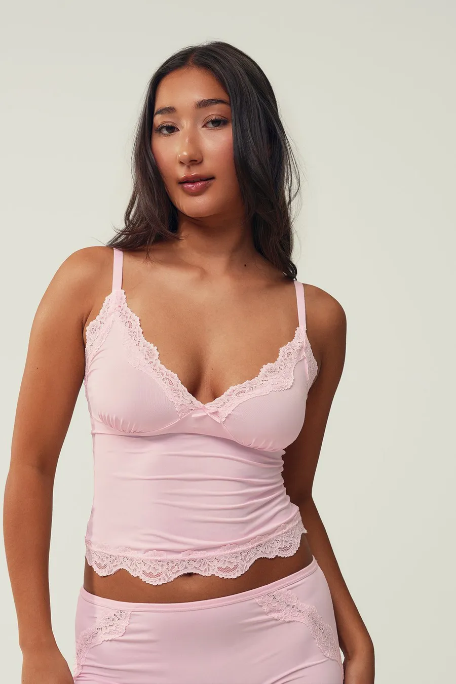 Top de alças Boyleg · Senhora · Rosa Bebe