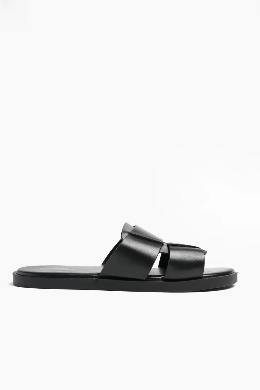 Sandálias com velcro em poliuretano · Homem · Preto · Modelo 2