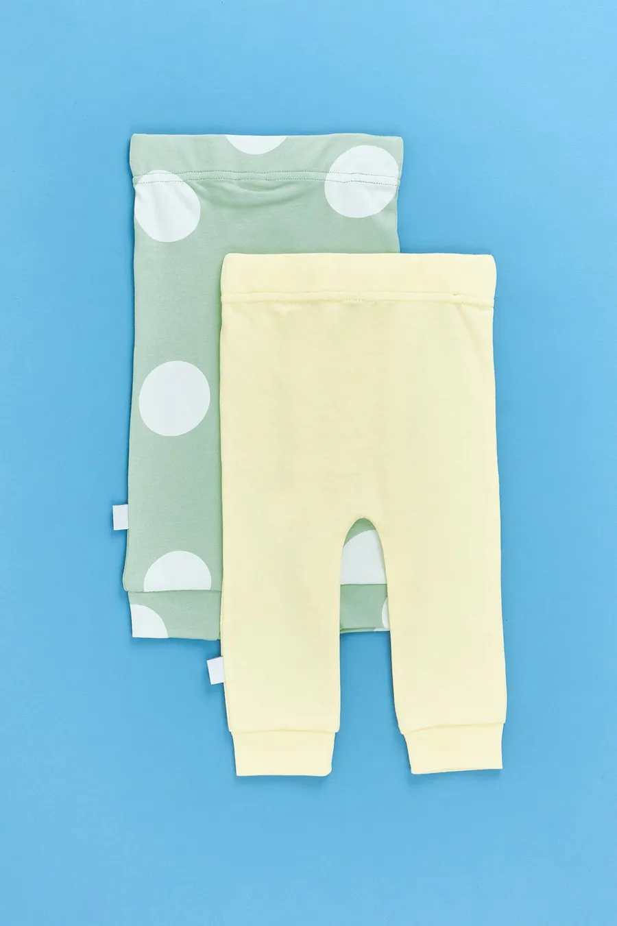 Leggings pack de 2 em algodão · Bebé · Amarelo