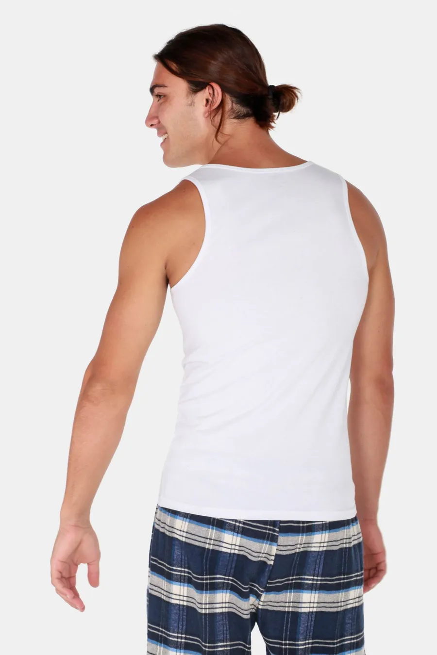Top de alças Sleep · Homem · Branco · Modelo 2