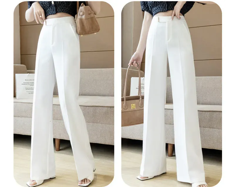 Pantalona Feminina Chiffon Elegance – Cintura Alta & Caimento Leve