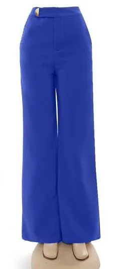 Pantalona Feminina Chiffon Elegance – Cintura Alta & Caimento Leve