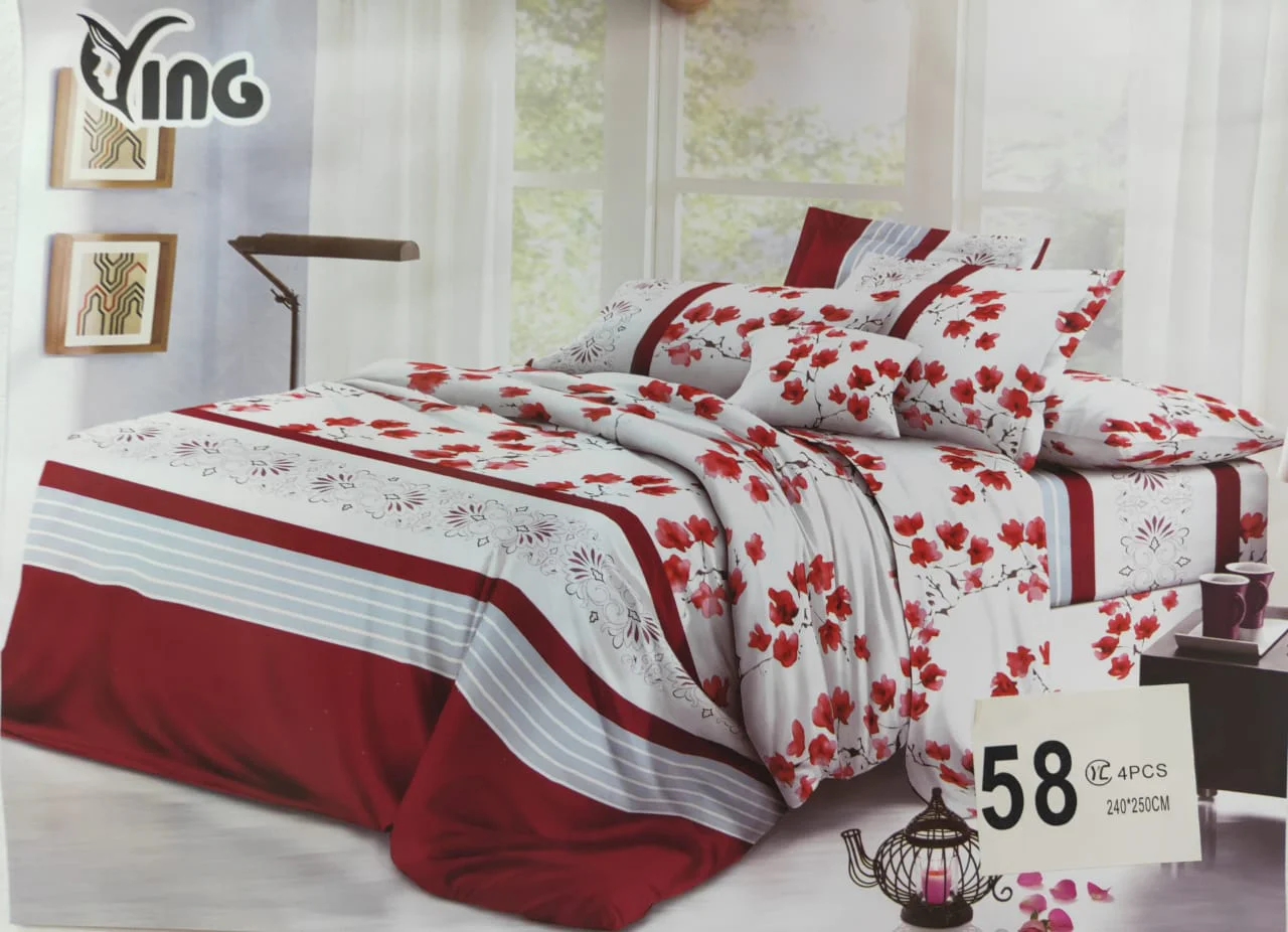 Conjunto de Lençóis e Fronhas Floral Elegante