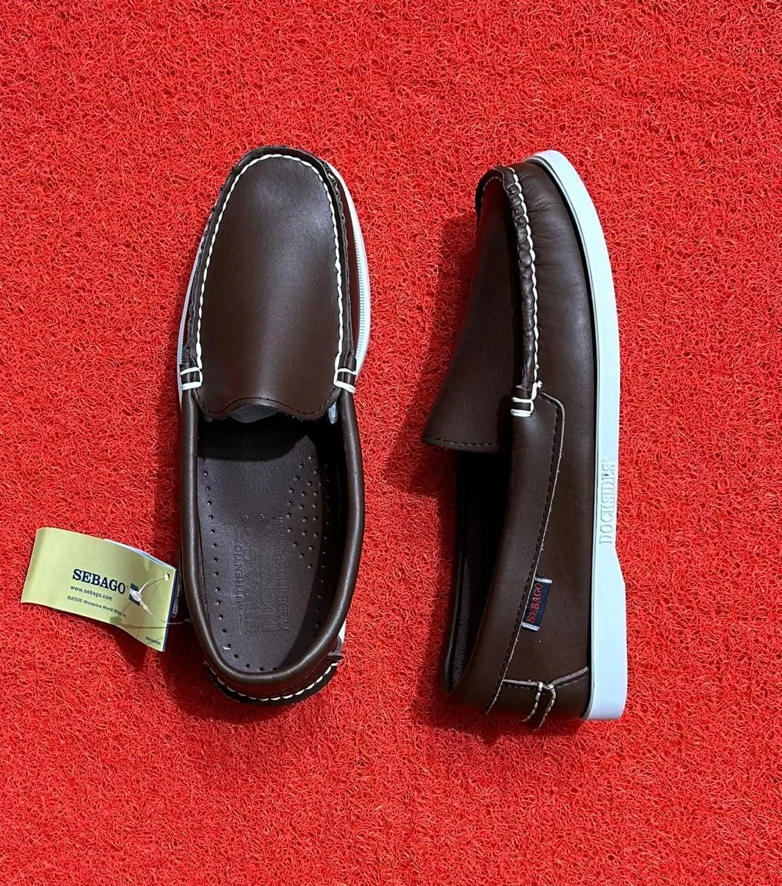 Sapato Sebago Clássico Castanho Slip-On