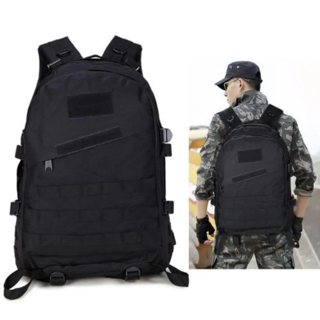 Mochila Tática 40 Litros com Compartimento Grande · Preto