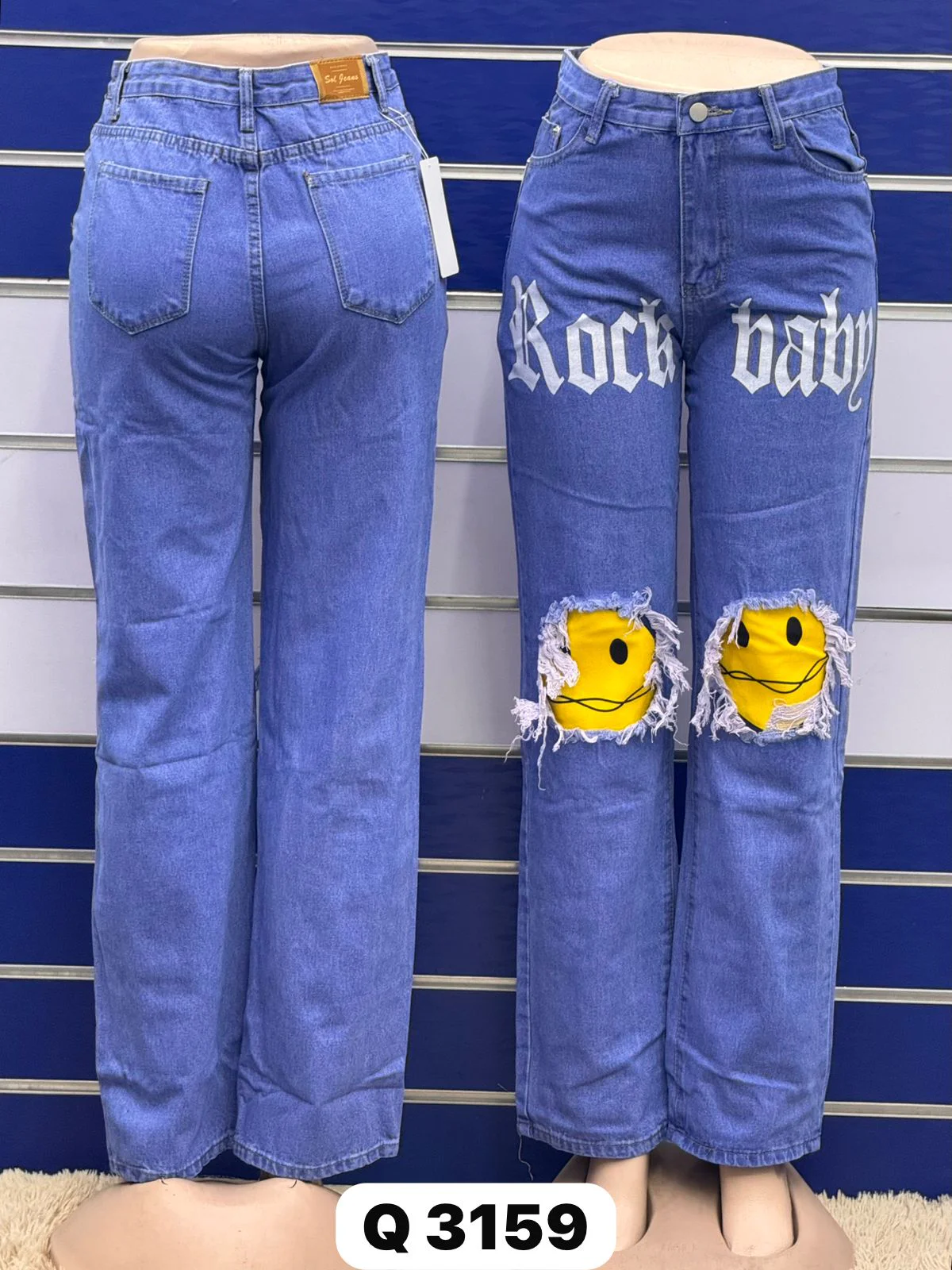 Calça Jeans Cargo Boyfriend com Listras Laterais