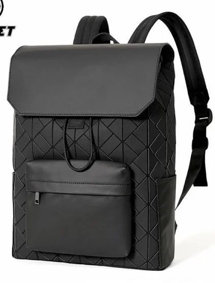 Mochila Geométrica Luminos · Preto
