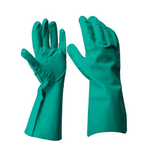 Luvas de Algodao Revestida a Nitrile Cor Azul