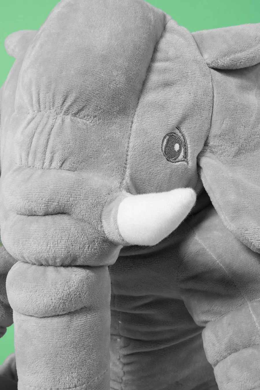 Peluche Ellie em poliéster · Bebé · Cinzento